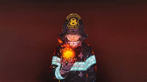 Wallpaper Fire Girl Fire Force Aesthetic Anime Pfp Shinra Kusakabe