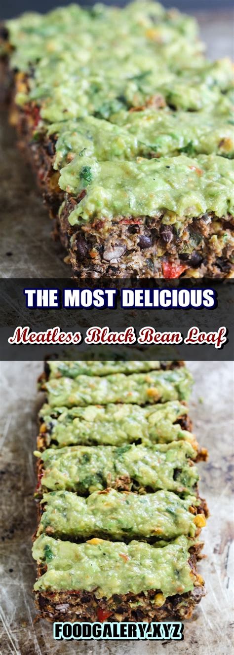 Dump onto the prepared baking sheet and shape into a loaf that is about 12 inches long and 6 inches wide. The Most Delicious Meatless Black Bean Loaf with Creamy ...