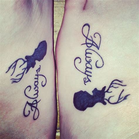 The way she protected him against bellatrix, her own sister, and comforted him when voldemort required his wand. 66 Matching Tattoo Ideas To Share With Someone You Love ...