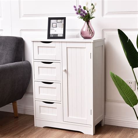 Durable Mdf Storage Cabinet With 4 Drawers By Choice Products