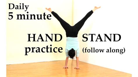 5 Min Daily Handstand Practice Follow Along The Art Of