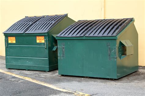Industrial Garbage Bins For Cardboard Stock Photo Download Image Now