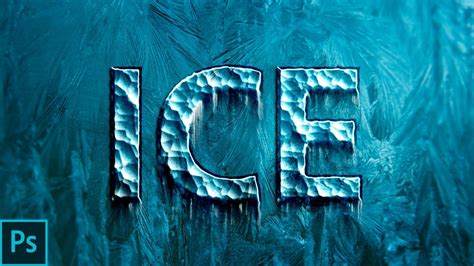 How To Create Ice Or Frozen Text Effect In Photoshop Adobe Photos