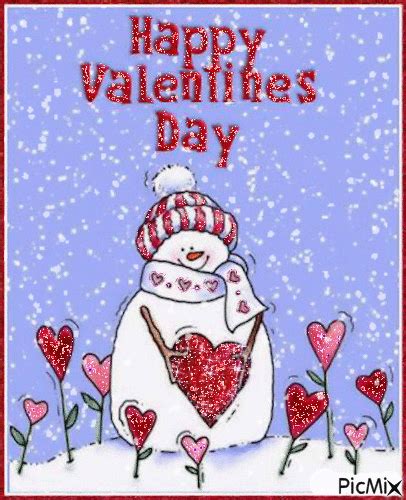 Winter Snowman Happy Valentines Day Pictures Photos And Images For