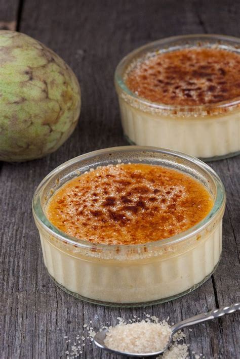 Native to the valleys of southern ecuador and northern peru, cherimoya is unheard of by in the late 1800s, about 9,000 cherimoya trees were introduced to california, but most of them died due to the low temperatures, with the same. Cherimoya crème brûlée - ohmydish.com