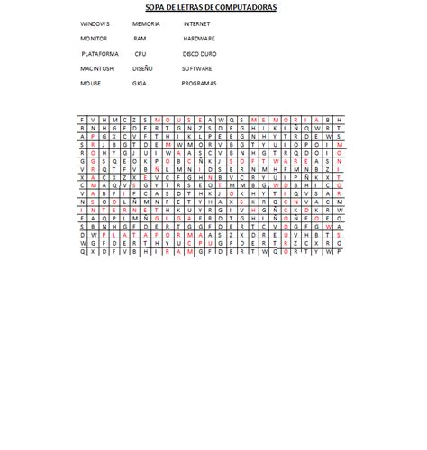 Informatica 3 Sopa De Letras