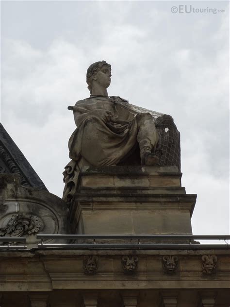 La Justice Sculpture On Pavillon Mollien At The Louvre Page 1004