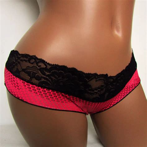 Sexy Panties Low Rise Sexy Briefs Tangas Roseo Sliver Dots Women Sexy