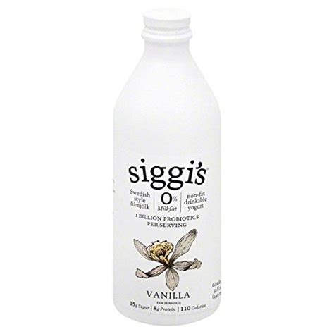 Siggis Non Fat Probiotic Drinkable Yogurt Raspberry 32 Ounce Pack Of