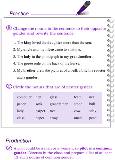 Eflessentials Efl The Gender Of Nouns Worksheet Primaryleapco Genders
