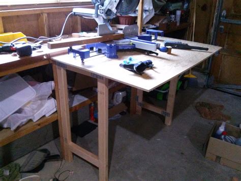 Make A Cheap Fold Down Workbench 4 Steps With Pictures Instructables