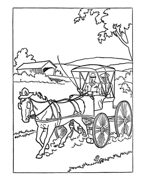 Of course it is not princesses or butterflies, here we are talking about cars. Early American Transportation Coloring Pages - Buggy ...