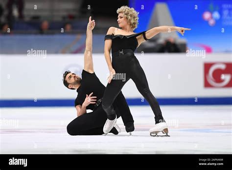 Olivia Smart And Adrian Diaz From Spain During Rhythm Dance In Ice
