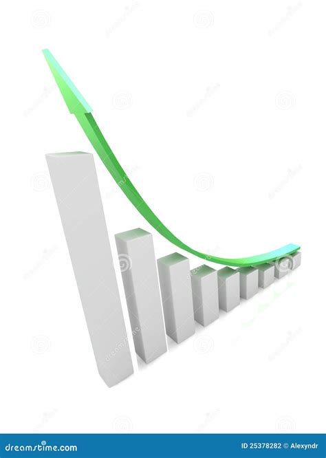 Diagrammi Di Sviluppo Economico E La Freccia Verde Illustrazione Di