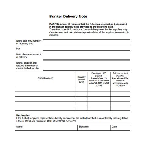 .a lng bunker delivery note and parameters to define gas specifications at delivery. FREE 36+ Sample Delivery Note Templates in MS Word ...