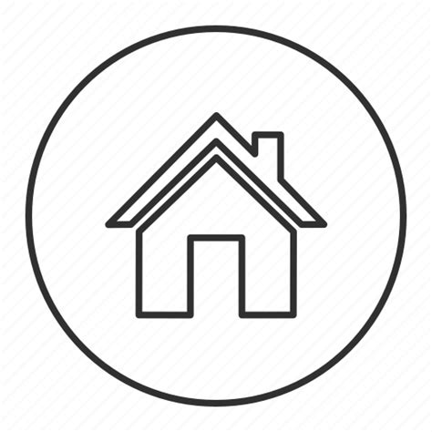 Grey Home House Main Round Transparent Icon Download On Iconfinder