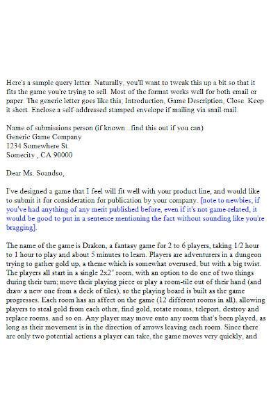 A query letter is a note asking an agent if they're interested in representing a book. FREE 7+ Query Letter Samples in PDF | MS Word