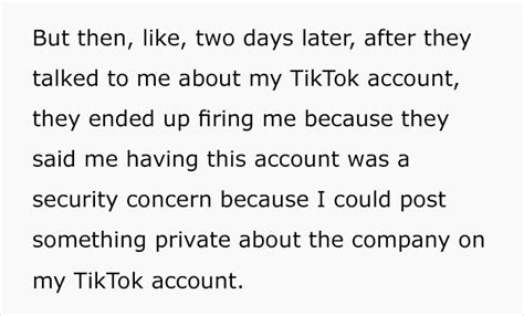 So Tiktok Got Me Fired Woman In The Tech Industry Loses Her New Job After Her Employer Finds