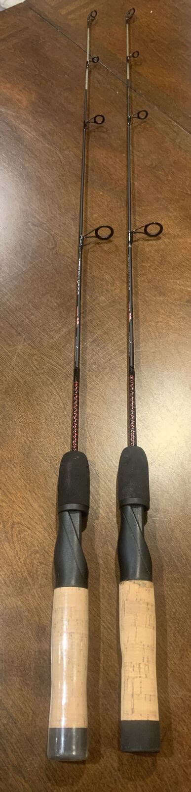 Pieces Shakespeare Ugly Stik Dock Runner Rods Medium Red Ice Fishing EBay