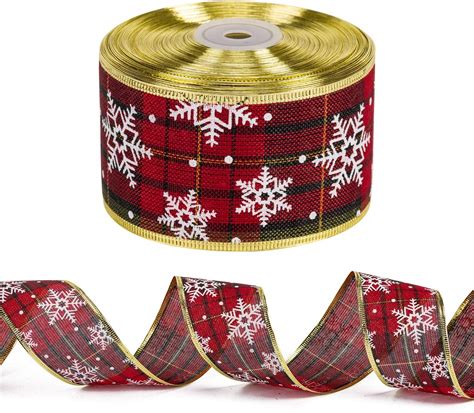 Laribbons Wired Christmas Holiday Ribbon Red And Green