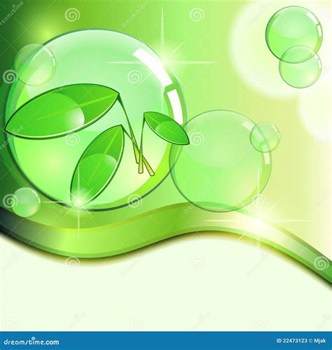 Green Eco Background Stock Vector Illustration Of Bubble 22473123