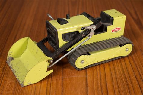 1960 S Vintage Tonka Construction Truck Collectible Yellow Front End Loader Antique Metal Toy