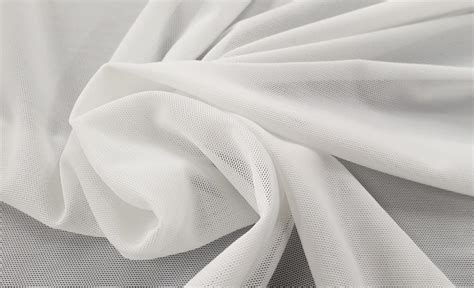 Power Mesh White Dk Fabrics