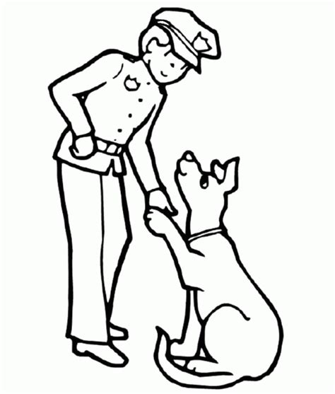 Police Woman Coloring Pages Coloring Home