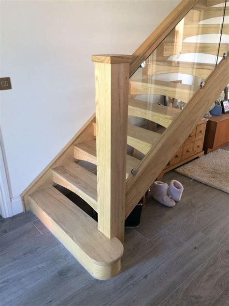 This is why we need support for newel posts. In simple terms an "open tread" staircase has no riser ...