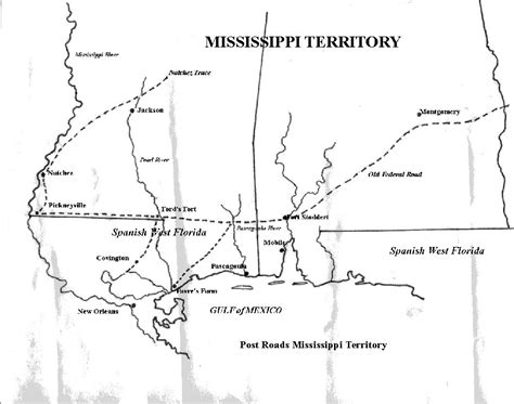 Mississippi Territory Post Roads