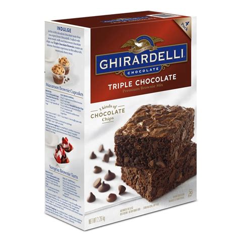 Ghirardelli Triple Chocolate Brownie Mix 4 Batches