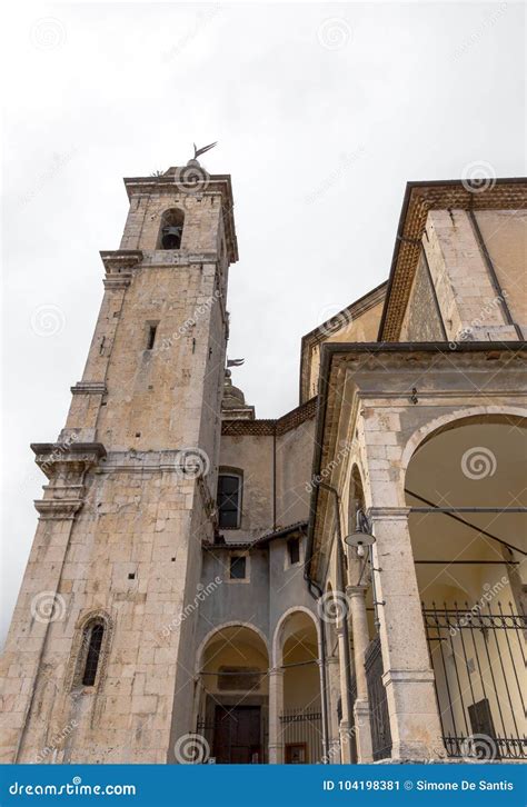 Basilica Of Santa Maria Castel Di Sangro Abruzzo Italy October 13 2017 Stock Image Image