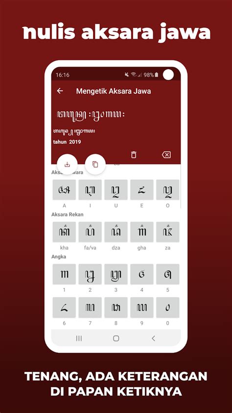 Aksara Jawa Nulis Aksara Jawa Ketik Konversi Android