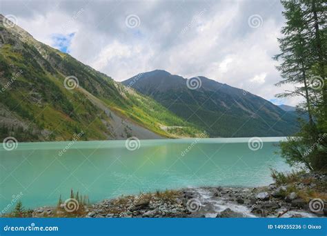Turquoise Mountain Kucherla Lake Russia Altai Mountains Stock Photo