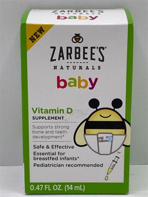 Zarbees Naturals Baby Vitamin D Supplement 047oz 14ml For Sale Online