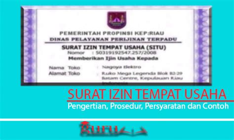 Jangka Masa Penyelesaian Surat Izin Tempat Usaha Id