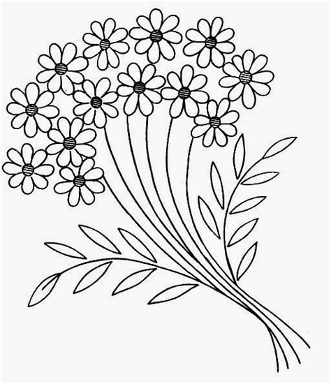 Dibujos Y Plantillas Para Imprimir Dibujos De Flores Para Bordar 13
