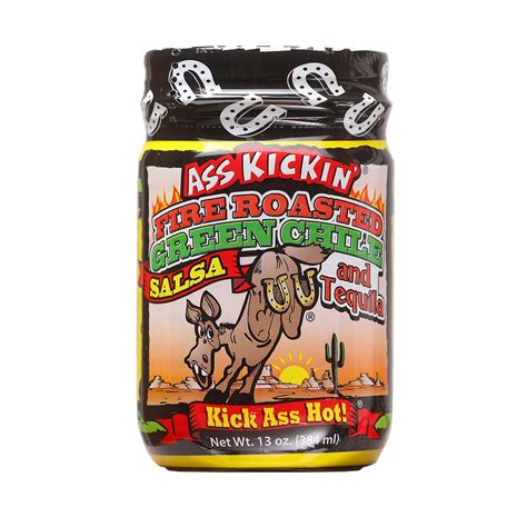 Salsa Ass Kickin Roasted Green Chile And Tequila 13 Oz 798