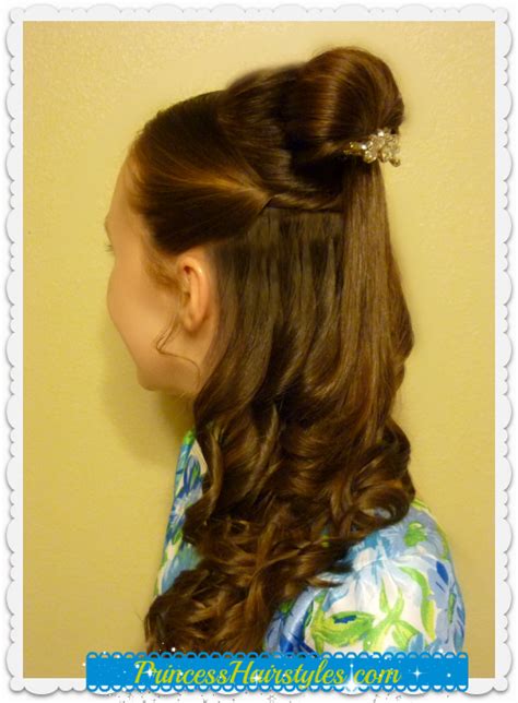 Shorter hair version, for shoulder length hair. Belle Hairstyle Tutorial, Beauty And The Beast Inspired ...