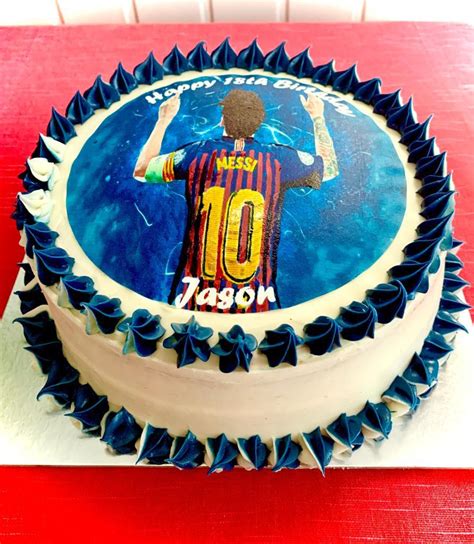 Lionel Messi Edible Image Cake Topper Personalized Birthday Sheet