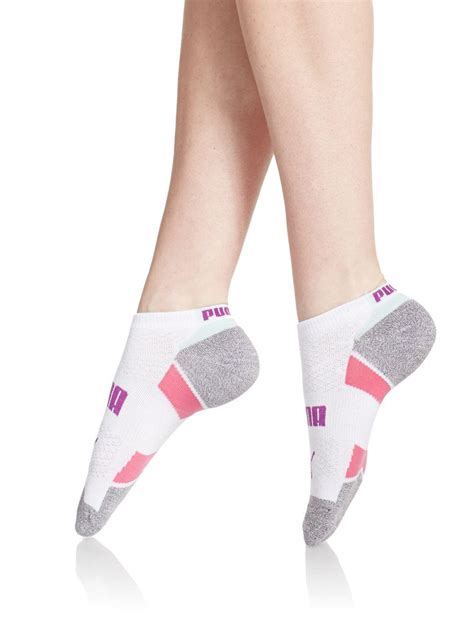 puma ankle socks three pack in white lyst
