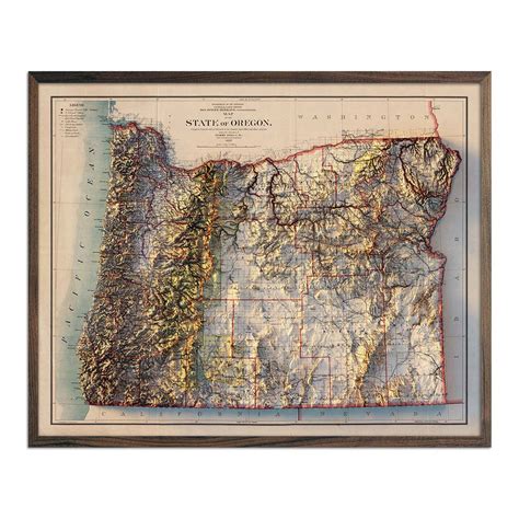 Oregon 1883 Map Muir Way