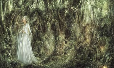 Galadriel In Lothlórien Art By Vicente Segrelles And Stable