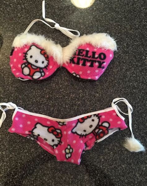 Hello Kitty Sexy Costume With Matching Leg Warmers Rave Edm Ultra Festival Hello Kitty Clothes
