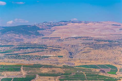 Aerial View Of Tsfat From Mount Arbel In Israel Stock Photo Image Of