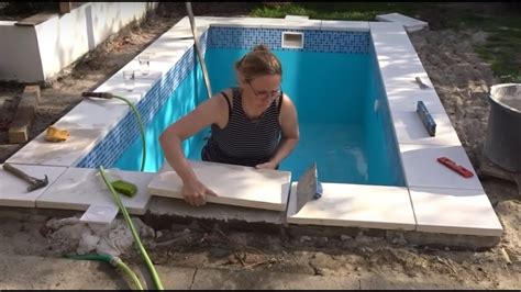 Zwembadtegels Metselen Diy Met Nicole Youtube