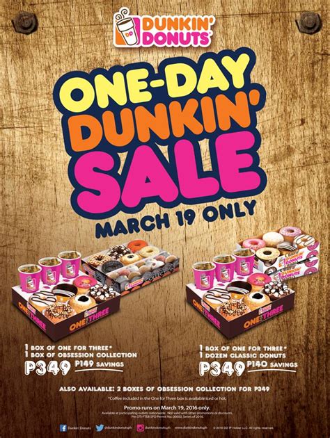 D I G G Davao Dunkin Donuts One Day Dunkin Sale On March