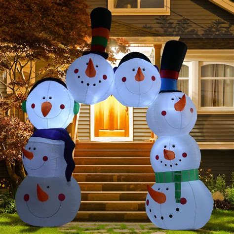 You may come many of website, read outside christmas decorations 8 pack decorative solar lights: 8.9FT Inflatable Christmas Snowman Gate Archway Holiday ...