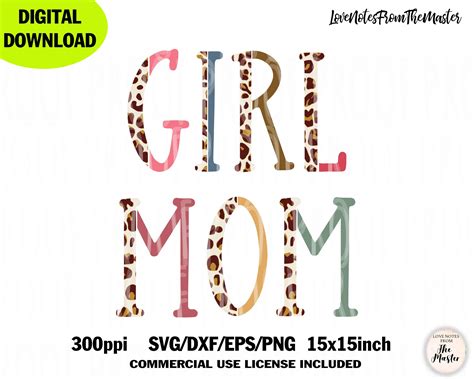 Girl Mom Svg Girl Mom Png Girl Mom Shirt Sublimation Png Etsy