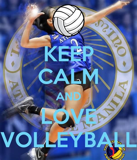 Keep Calm And Love Volleyball Poster Christian Keep Calm O Matic